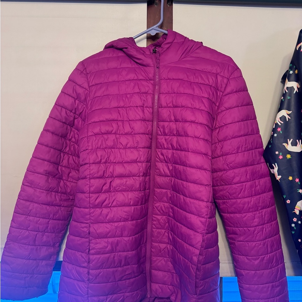Lands' End Kids' Magenta Puffer Jacket